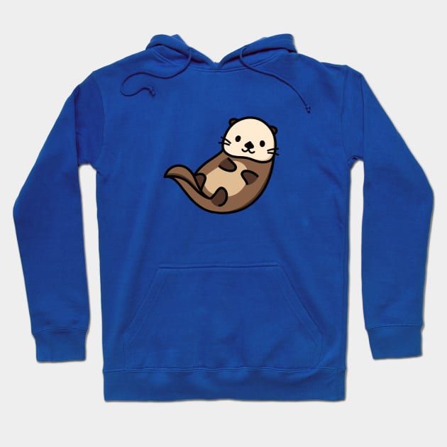 Sea Otter Hoodie by littlemandyart